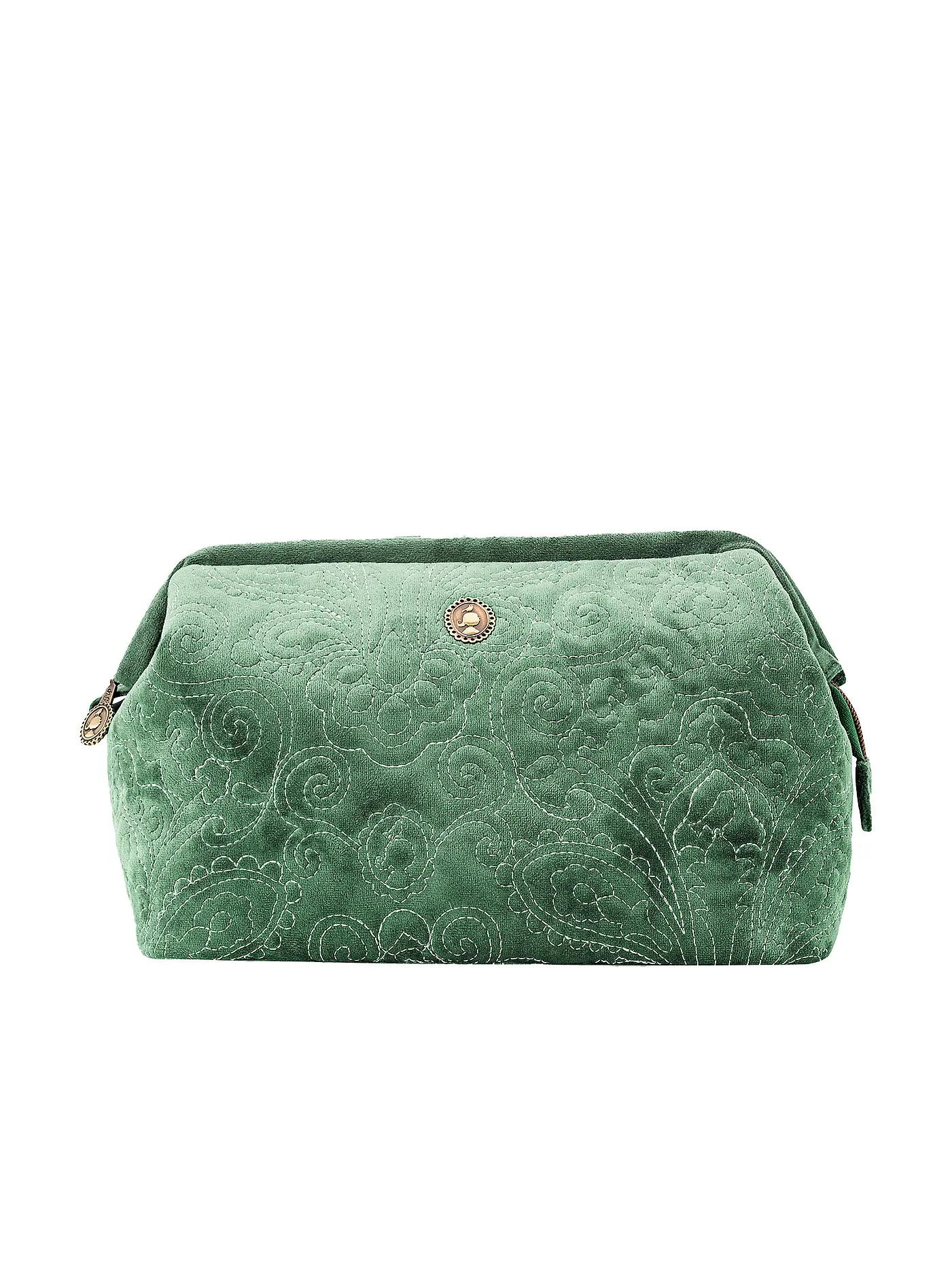PIP STUDIO | Kosmetiktasche VELVET QUILTED DAYS L 6x18x12cm red | petrol